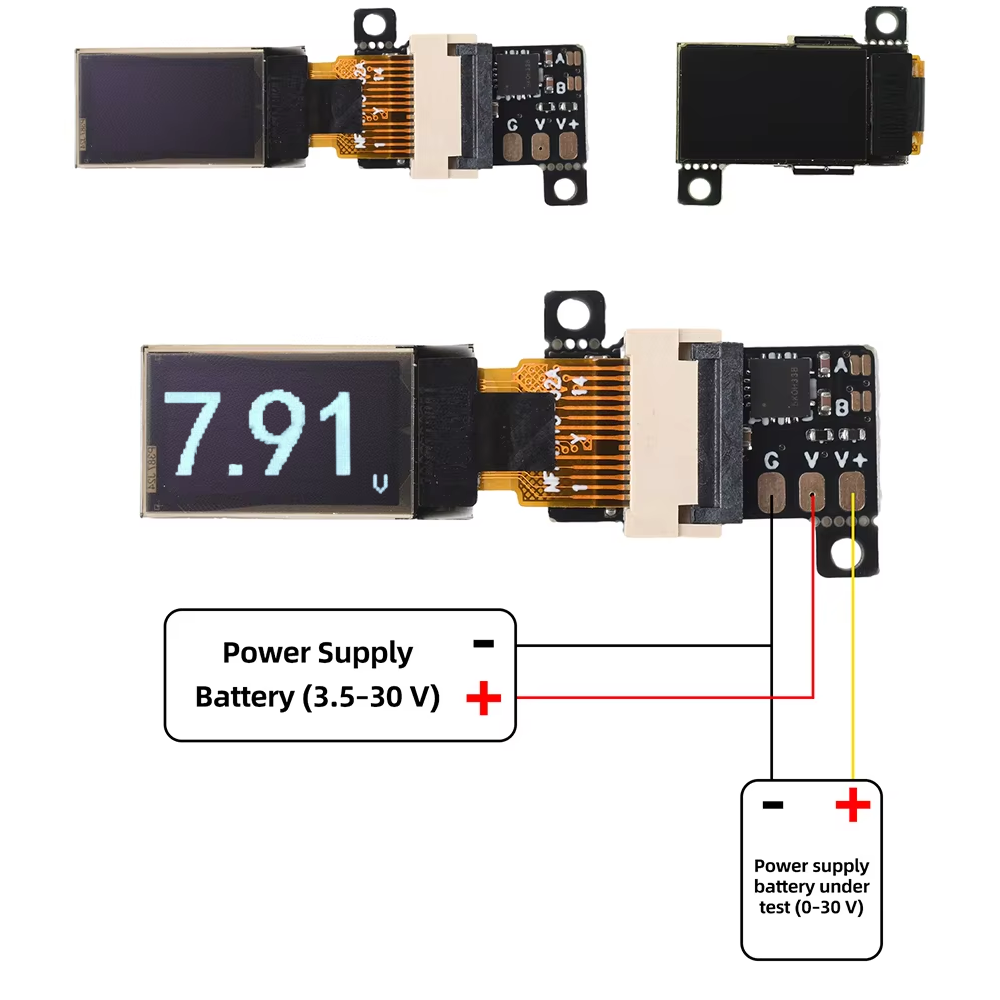 Super tiny OLED 0-30V voltmeter (image for) Super tiny OLED 0-30V voltmeter